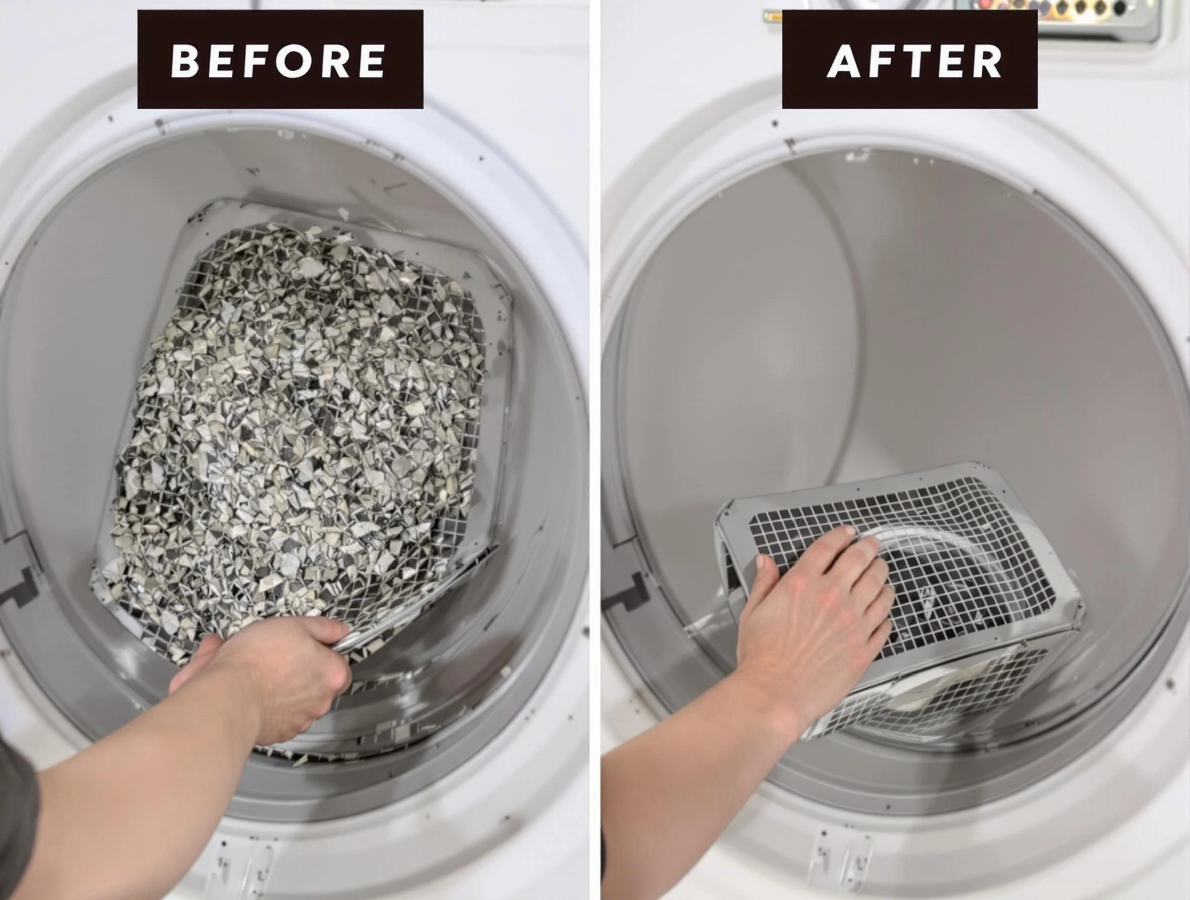 Professional lint trap cleaning by Candler-McAfee Dryer Vent Cleaning in Candler-McAfee