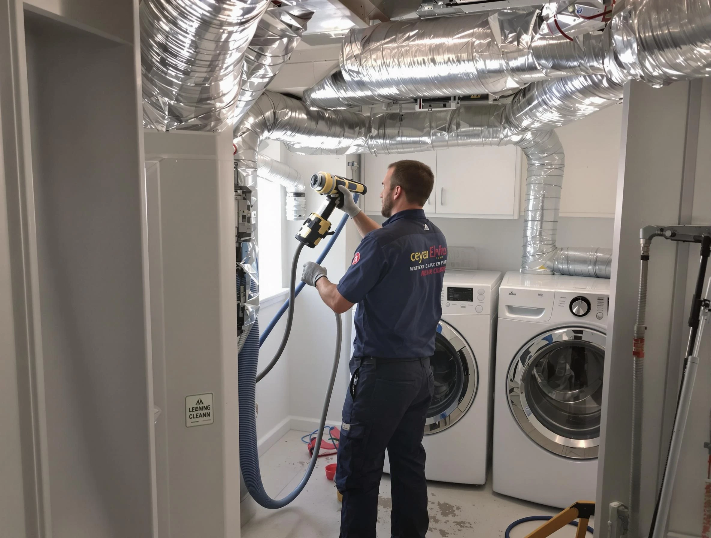 Candler-McAfee Dryer Vent Cleaning specialist using advanced equipment for thorough duct cleaning in Candler-McAfee